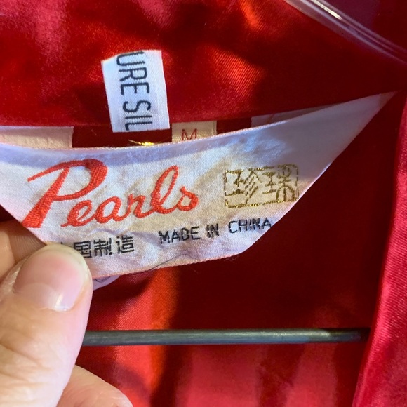 Vintage Kimono Style Pure Silk Embroidered Robe Size M - Picture 4 of 7